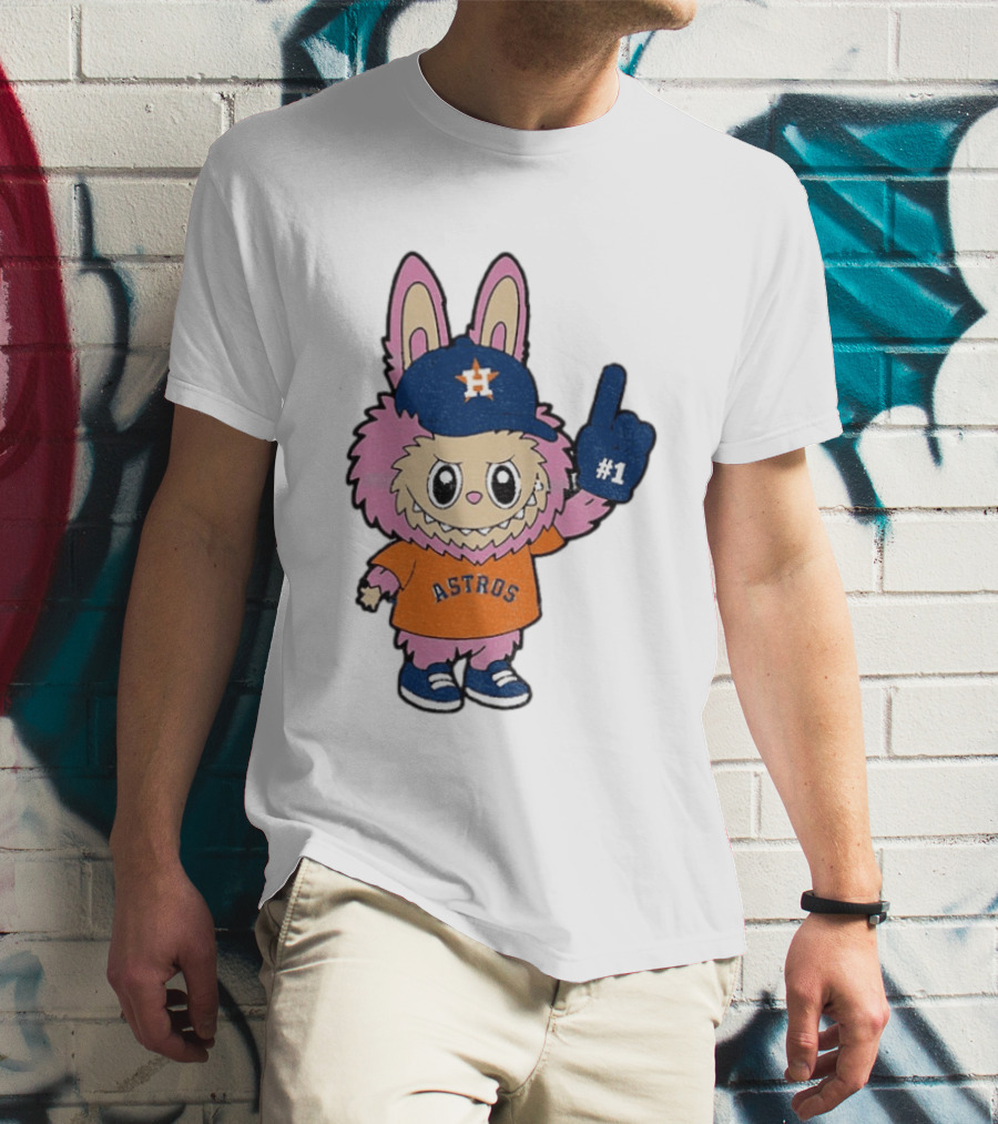 Labubu Astros 2025 Pink Houston MLB Baseball Sports T-Shirt
