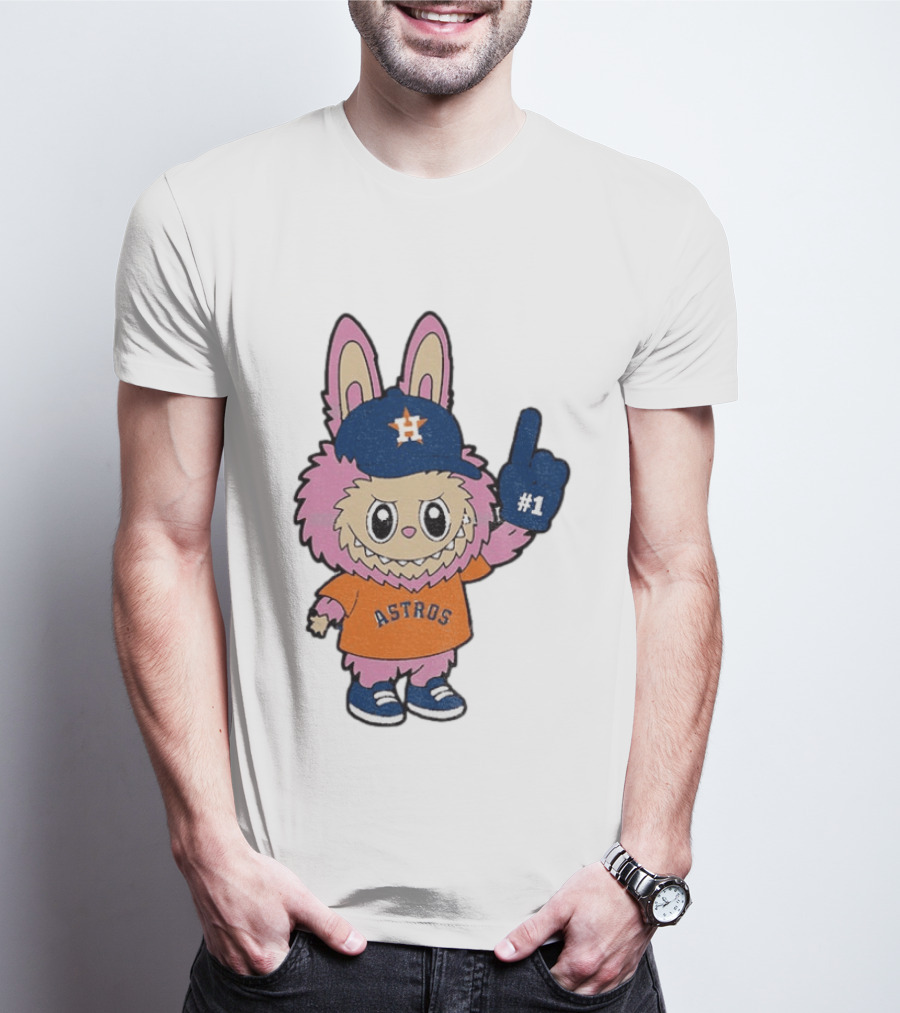 Labubu Astros 2025 Pink Houston MLB Baseball Sports T-Shirt
