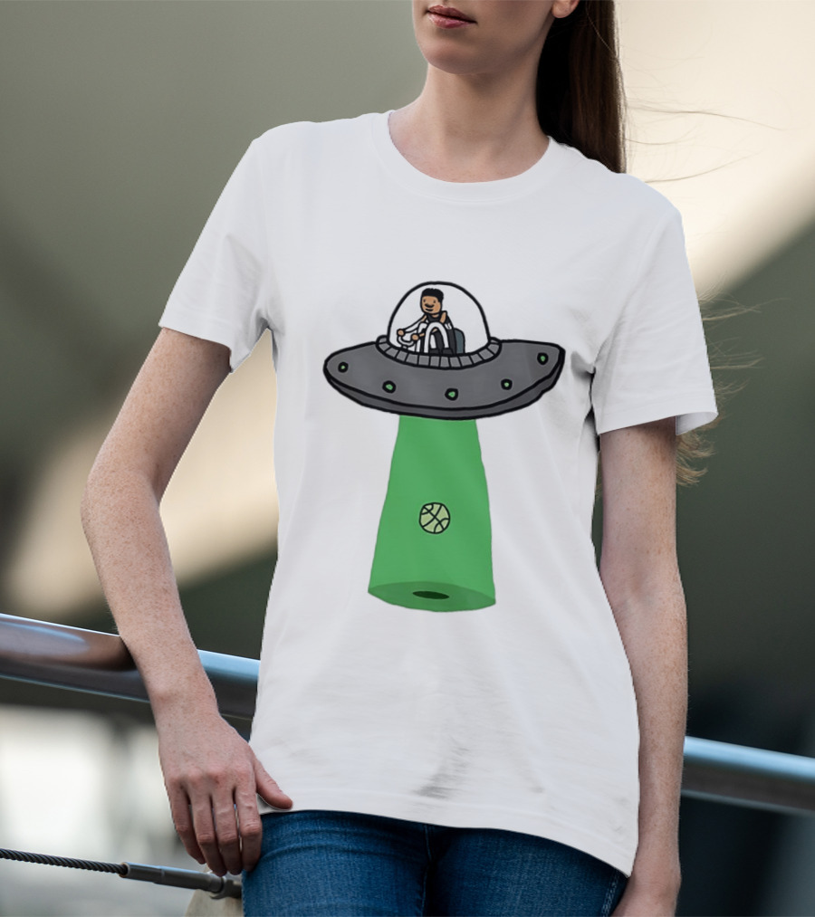 San Antonio Spurs Victor Wembanyama Wemby Extraterrestrial UFO Basketball T-Shirt