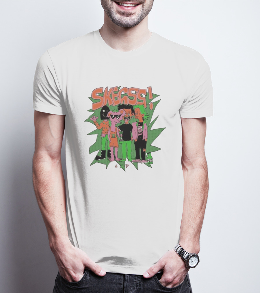 Skegss LSD Irvine Cartoon Characters Green T-Shirt