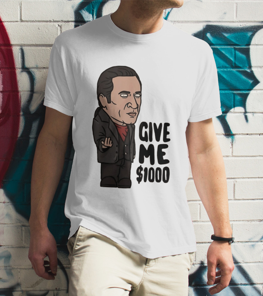 The Sopranos Furio Giunta Cartoon Give Me $1000 T-Shirt