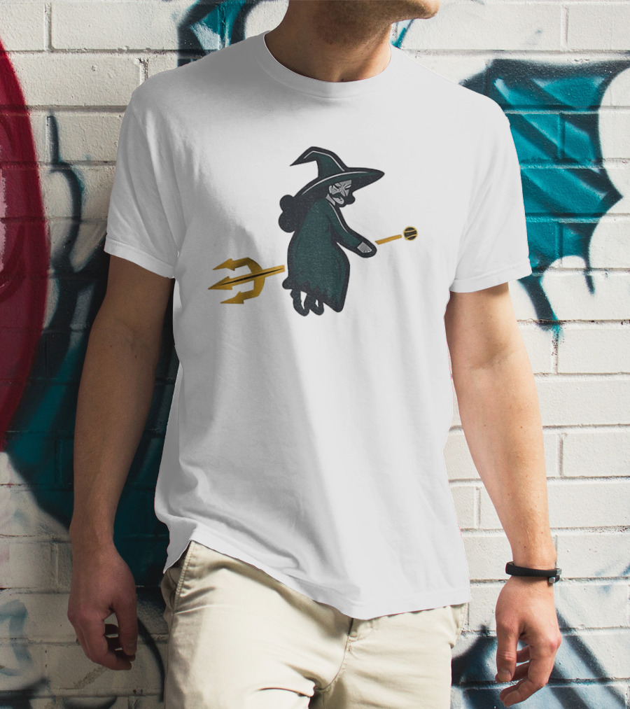 Witches Rally Seattle Mariners MLB Baseball 2025 Cartoon Trident Broomstick T-Shirt