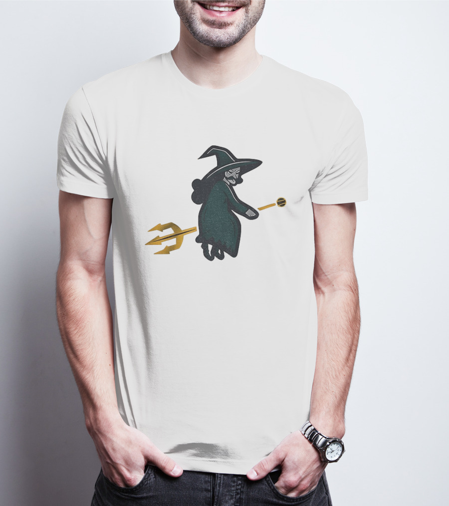 Witches Rally Seattle Mariners MLB Baseball 2025 Cartoon Trident Broomstick T-Shirt