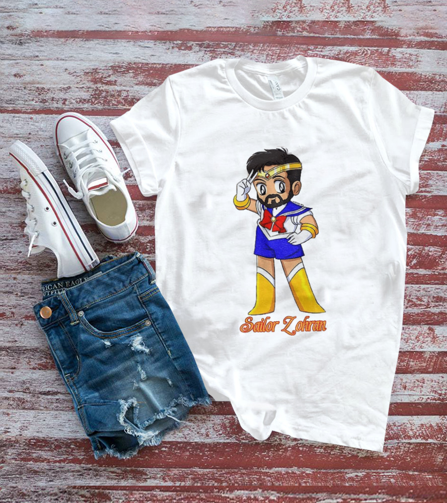 Zohran Mamdani Sailor Moon Sailor Zohran Anime Crossover Meme T-Shirt