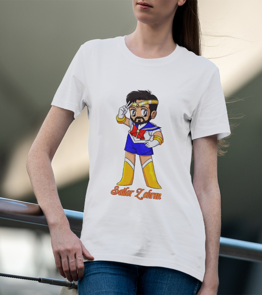 Zohran Mamdani Sailor Moon Sailor Zohran Anime Crossover Meme T-Shirt