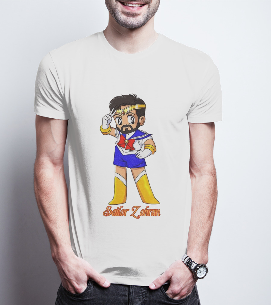 Zohran Mamdani Sailor Moon Sailor Zohran Anime Crossover Meme T-Shirt