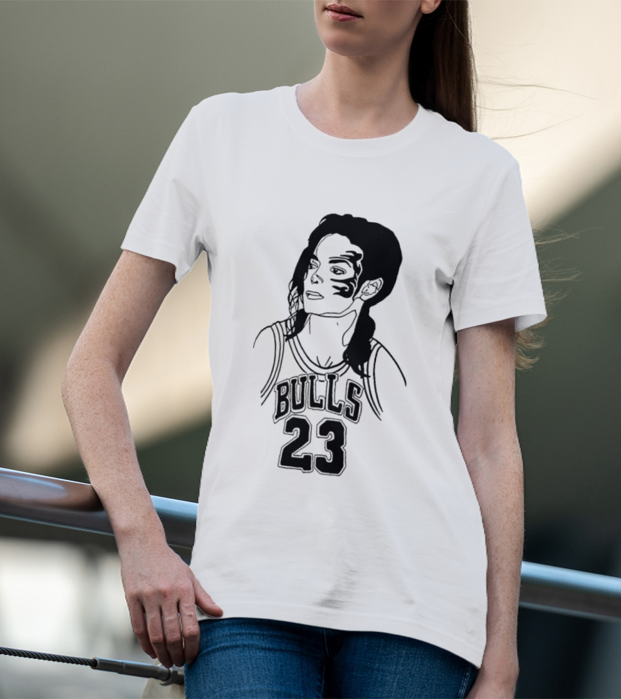 Chicago Bulls 23 Triple Mike Jordan Jackson Tyson Mashup T-Shirt
