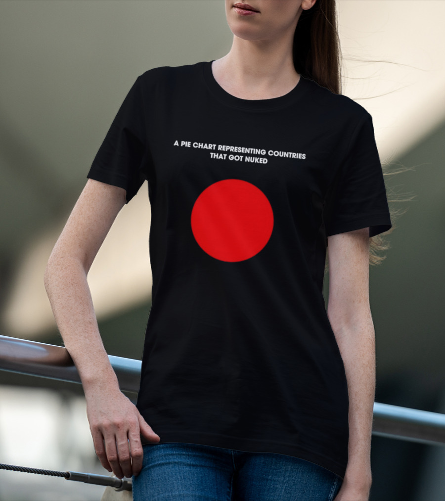 Pie Chart Japan Flag Nuked Countries T-Shirt
