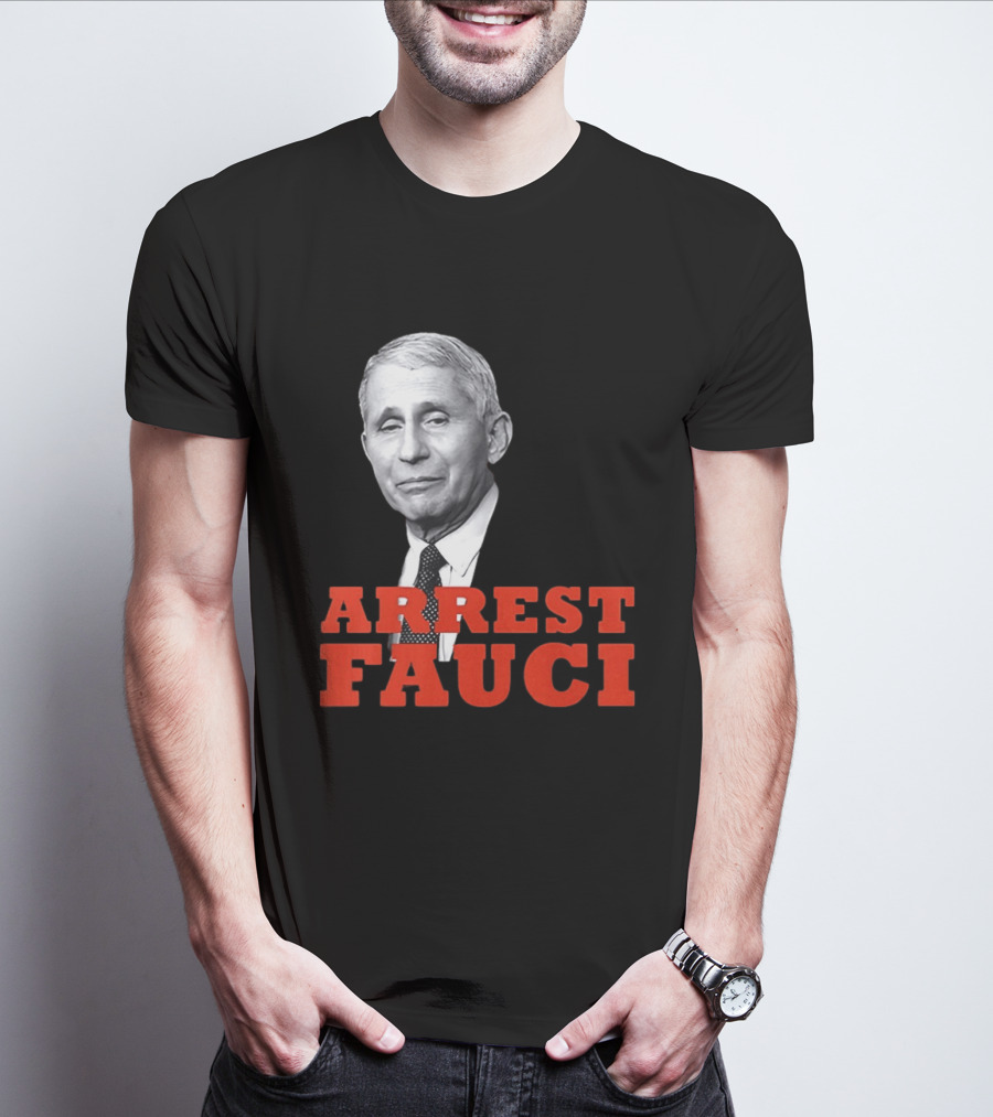 Arrest Dr Fauci Meme Face T-Shirt