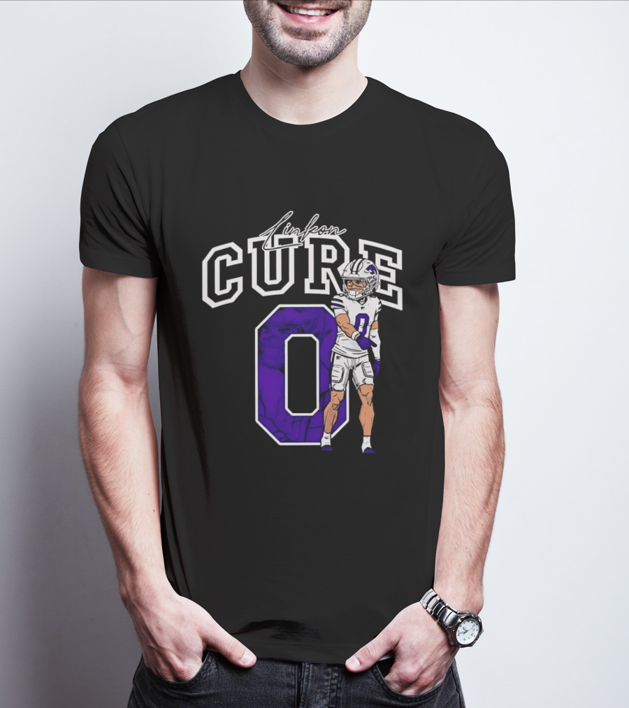 Kansas State University Linkon Cure 0 Football Player T-Shirt