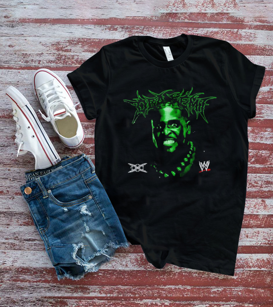 Ken Carson Oba Femi WWE DX Logo Green Face T-Shirt