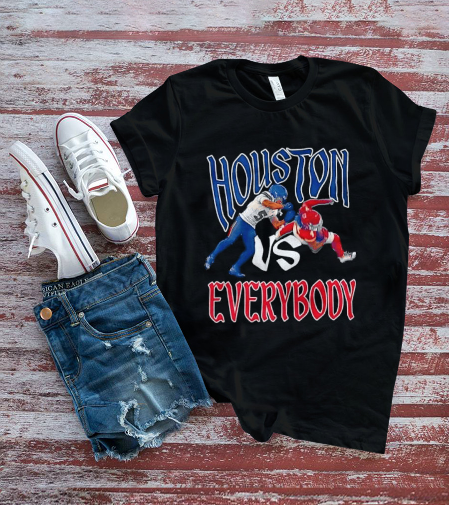 Houston Vs Everybody Football Player Duel T-Shirt