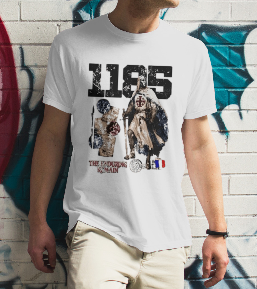 1185 The Enduring Remain Crusader Knight Templar Medieval History T-Shirt
