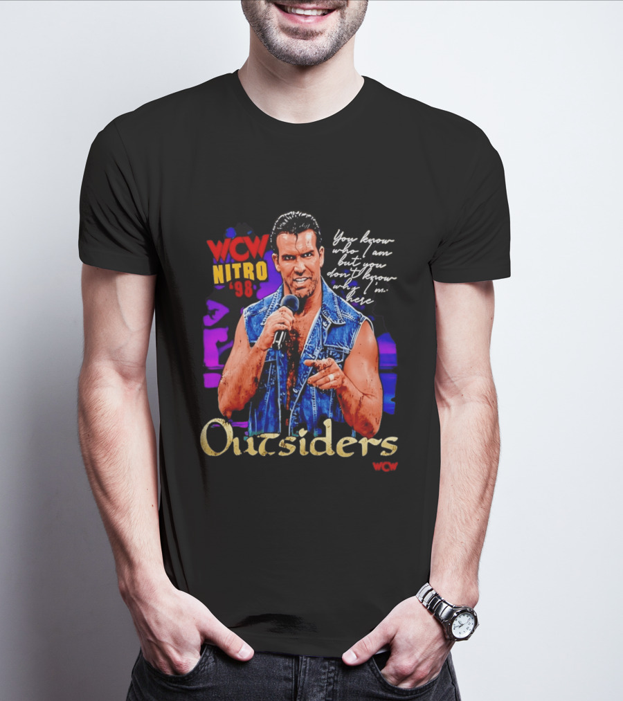 WCW Nitro '98 Scott Hall Outsiders You Know Who I Am T-Shirt