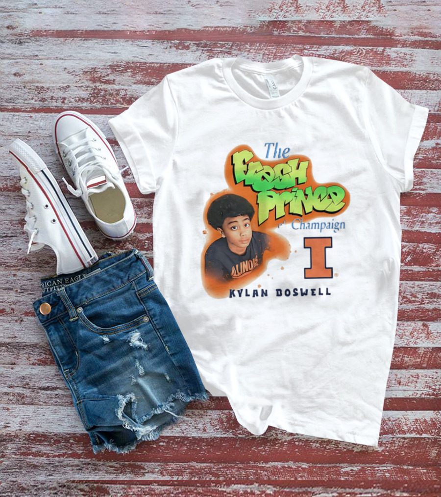 Kylan Boswell Illinois Fighting Illini The Fresh Prince Of Champaign T-Shirt