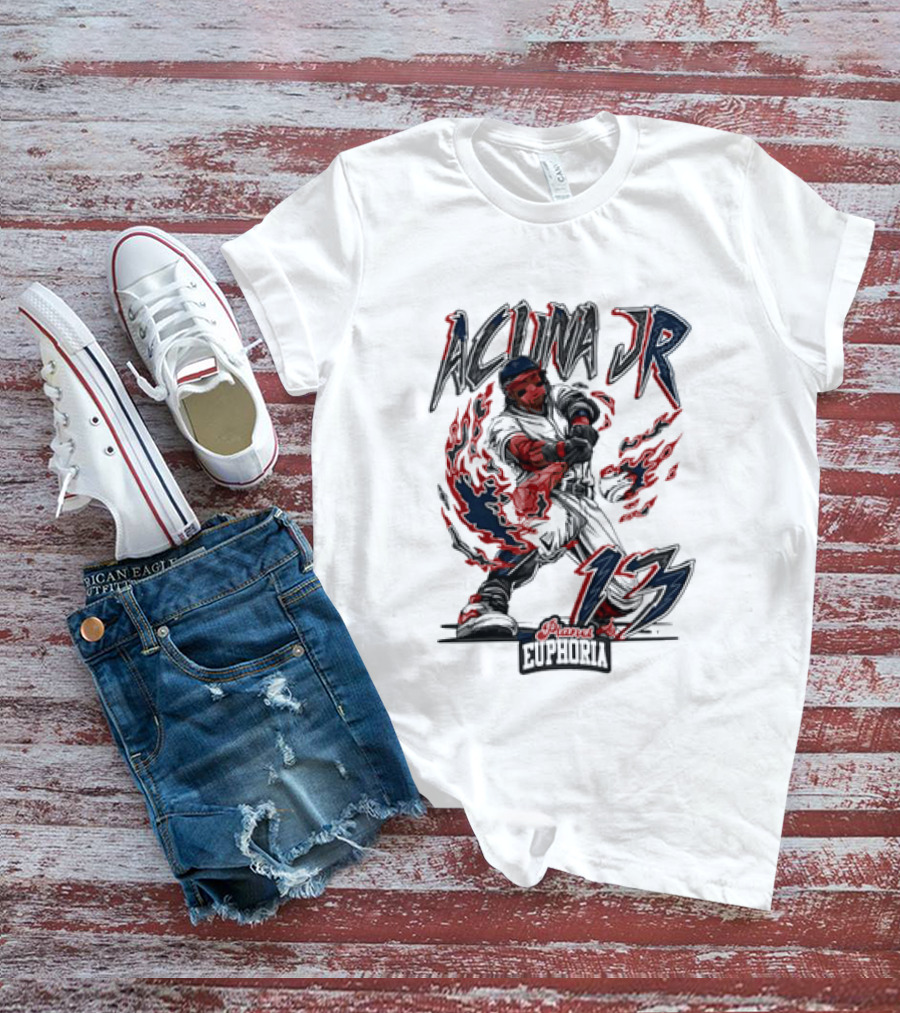 Acuna Jr 13 Euphoria Atlanta Braves T-Shirt