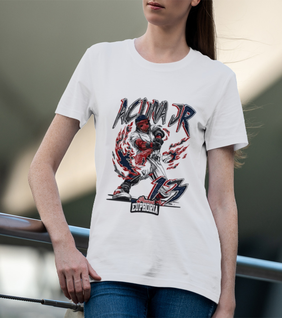 Acuna Jr 13 Euphoria Atlanta Braves T-Shirt