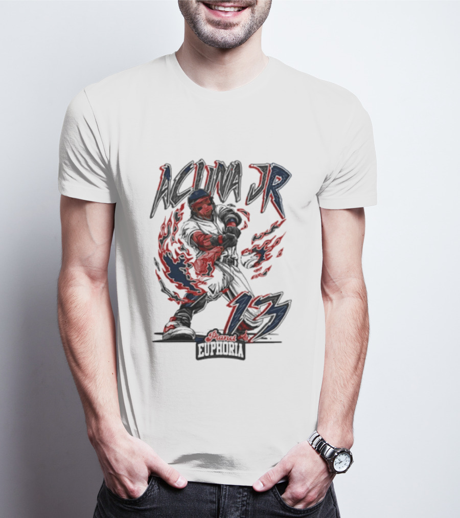 Acuna Jr 13 Euphoria Atlanta Braves T-Shirt