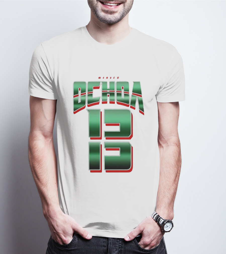 Guillermo Ochoa Mexico Jersey Ochoa 13 El Tri Number T-Shirt