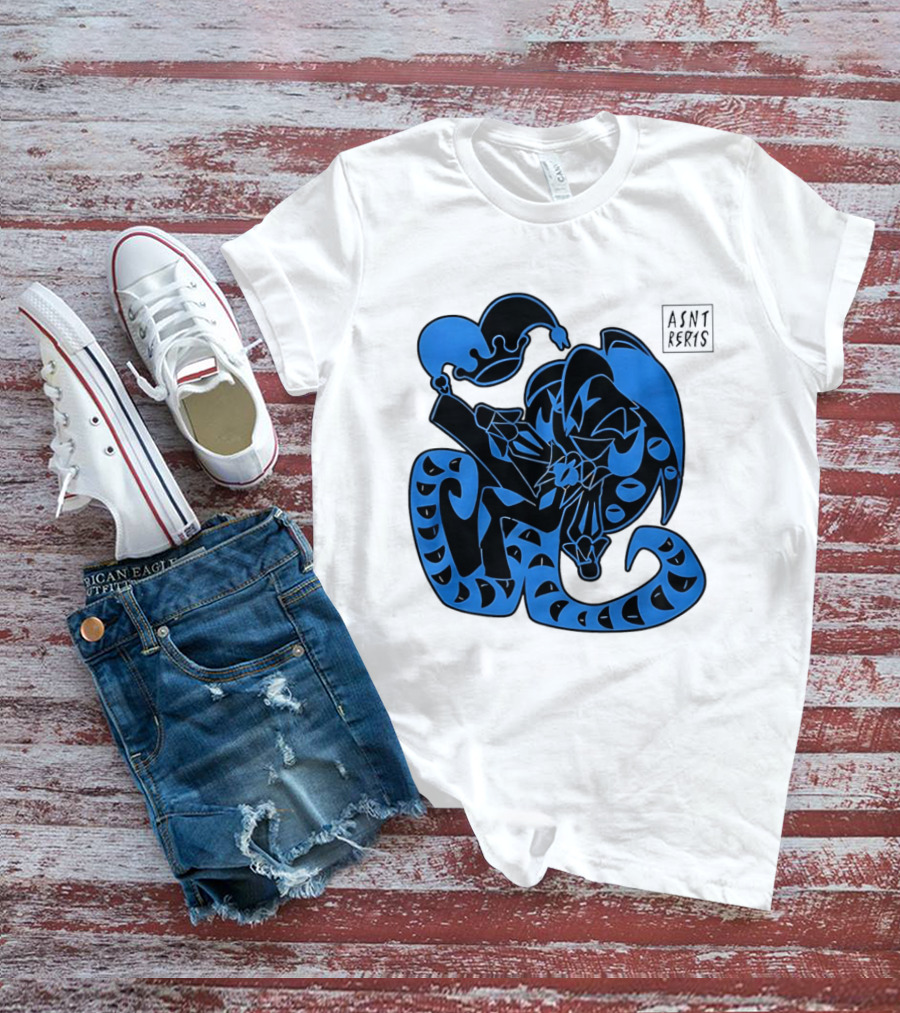 Shadow Milk Cookie Run A4NT Peeking Jester Snake T-Shirt