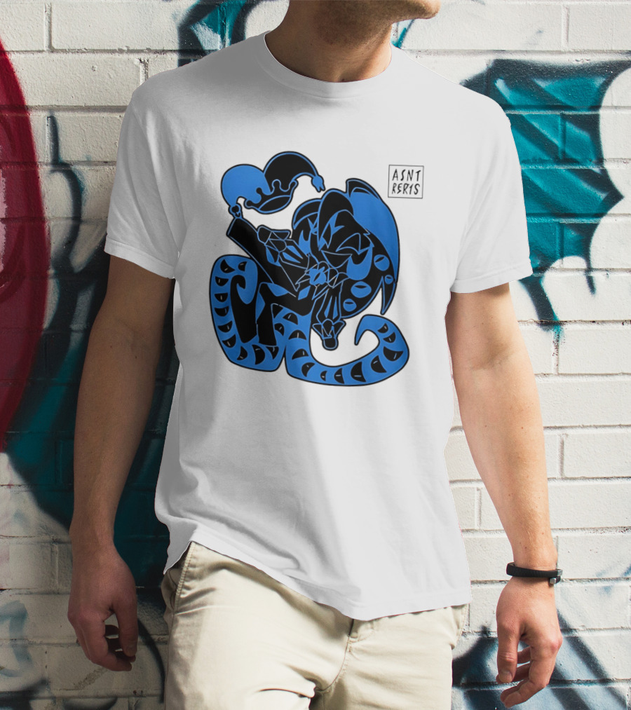 Shadow Milk Cookie Run A4NT Peeking Jester Snake T-Shirt