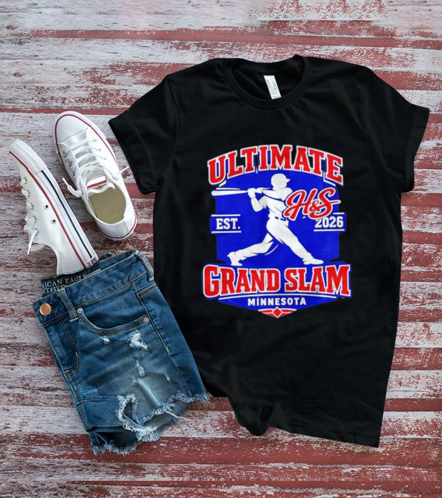 Ultimate H&S Grand Slam Baseball Minnesota Est 2026 T-Shirt