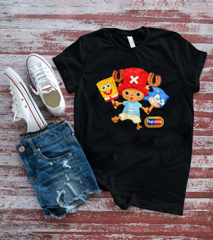 Chopper Popsicle SpongeBob Sonic T-Shirt