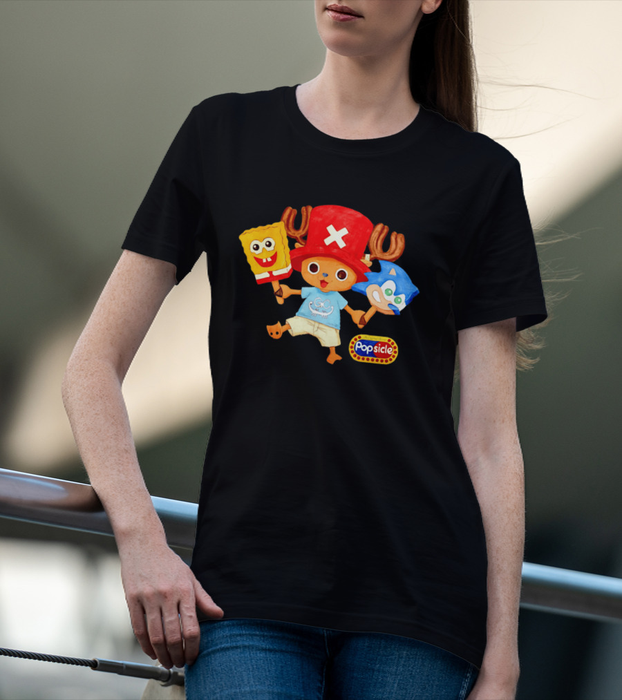Chopper Popsicle SpongeBob Sonic T-Shirt