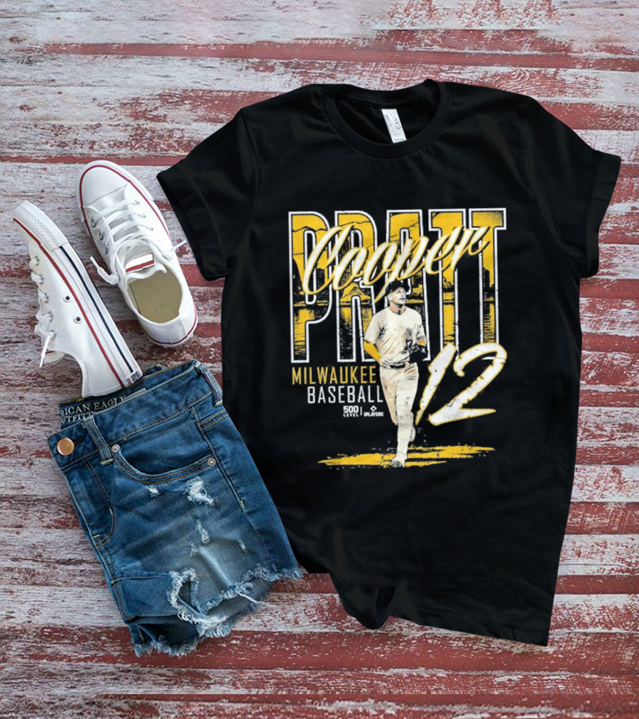 Cooper Pratt Milwaukee Baseball 12 Player Name T-Shirt