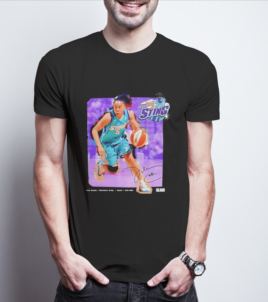 Dawn Staley Charlotte Sting WNBA Guard 1999 2005 T-Shirt