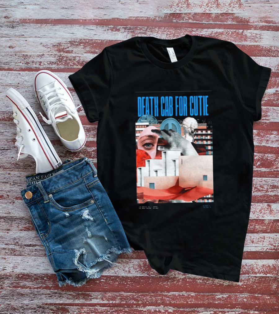 Death Cab For Cutie August 03 2026 Los Angeles The Greek Theatre Collage T-Shirt