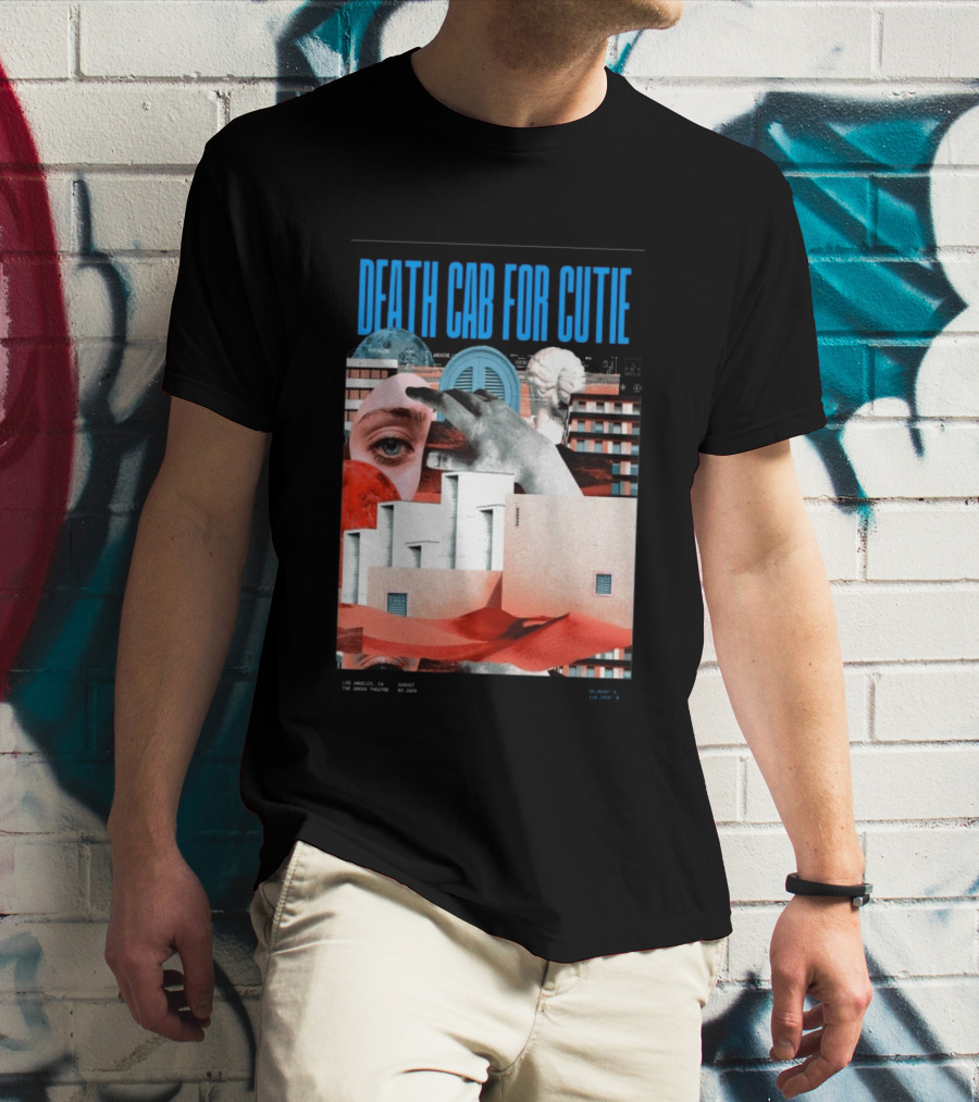 Death Cab For Cutie August 03 2026 Los Angeles The Greek Theatre Collage T-Shirt