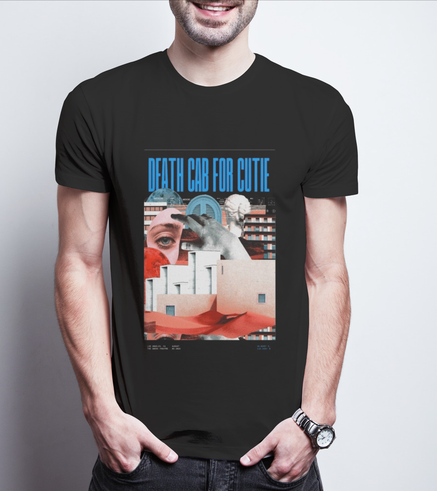 Death Cab For Cutie August 03 2026 Los Angeles The Greek Theatre Collage T-Shirt