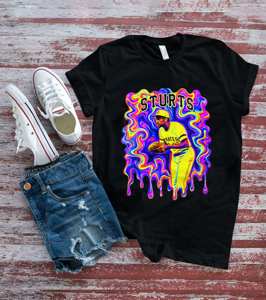 Pirates Dock Ellis Psychedelic Sturts Baseball Pitcher T-Shirt