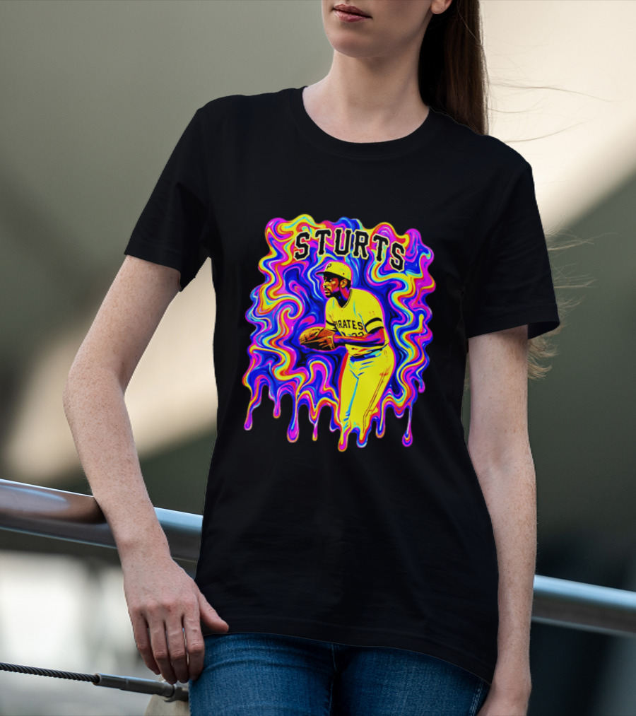 Pirates Dock Ellis Psychedelic Sturts Baseball Pitcher T-Shirt
