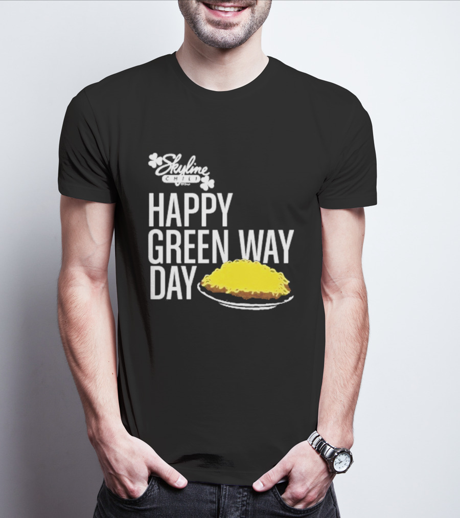 Skyline Chili Happy Green Way Day Cheese Coney Celebration T-Shirt