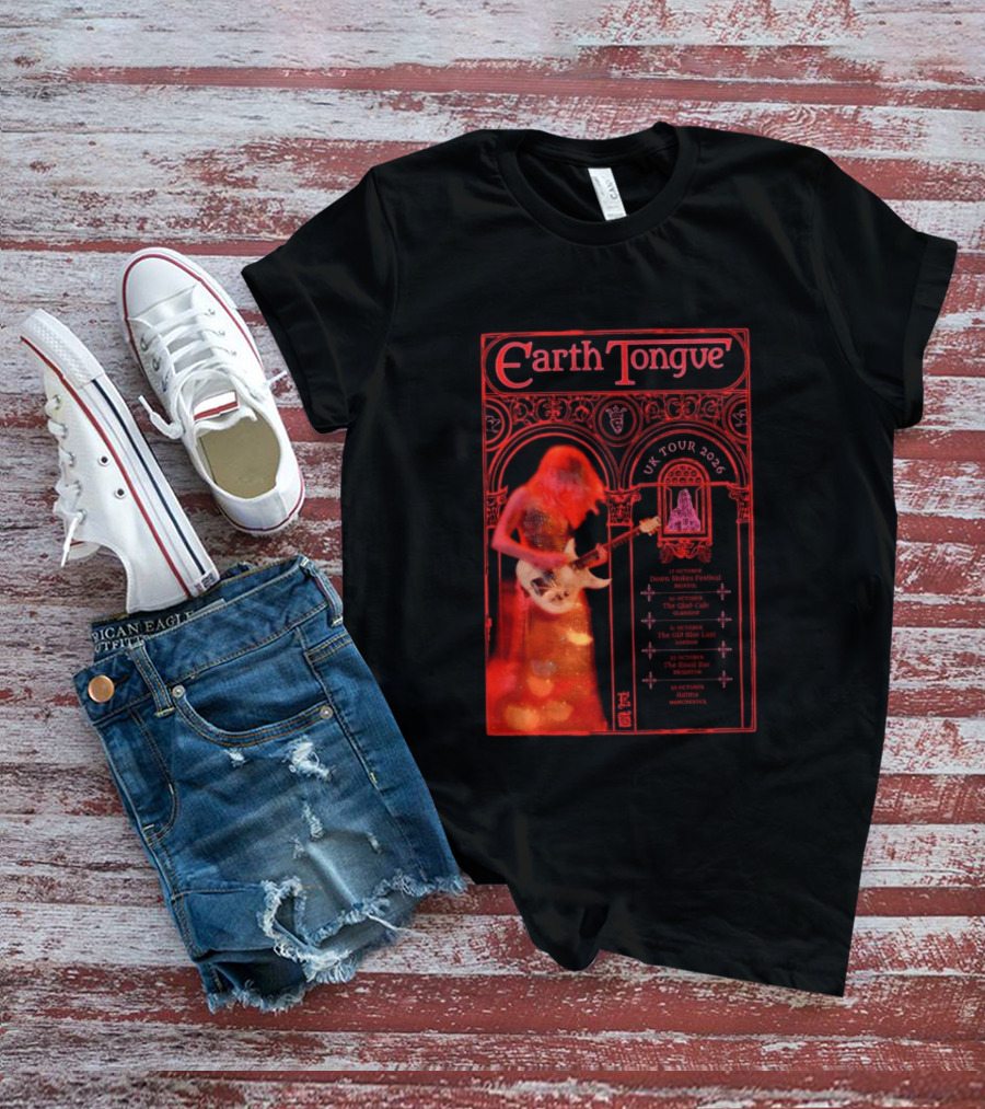 Earth Tongue UK Tour 2026 Down Stokes Festival Bristol Gilded Gothic Artistry T-Shirt