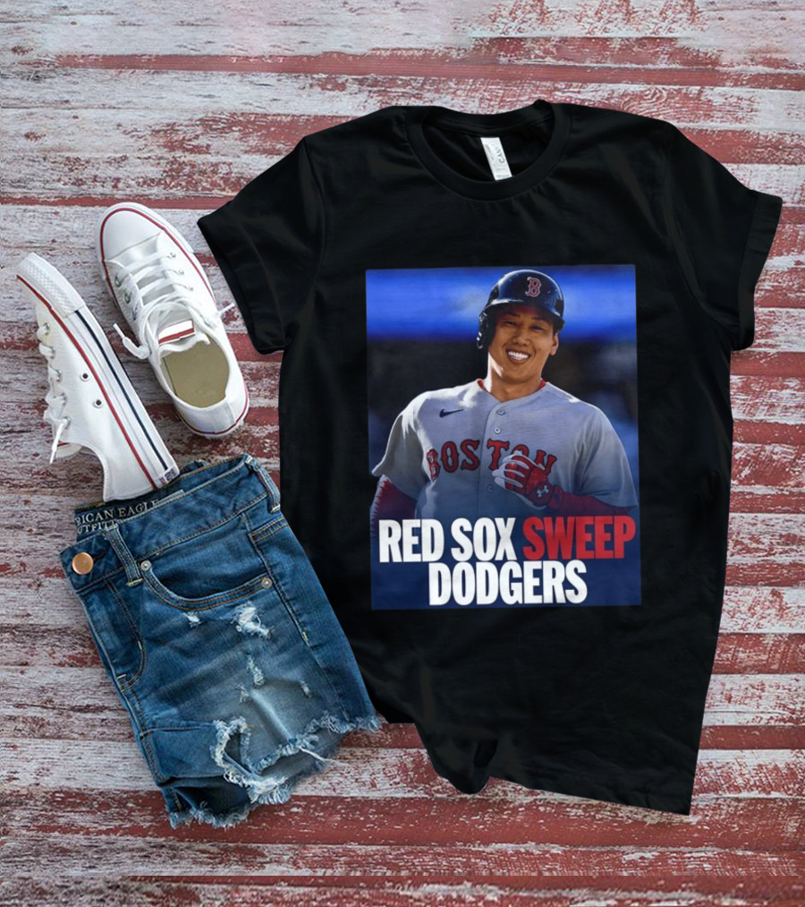 Boston Red Sox Sweep Dodgers Victory Celebration 2026 T-Shirt