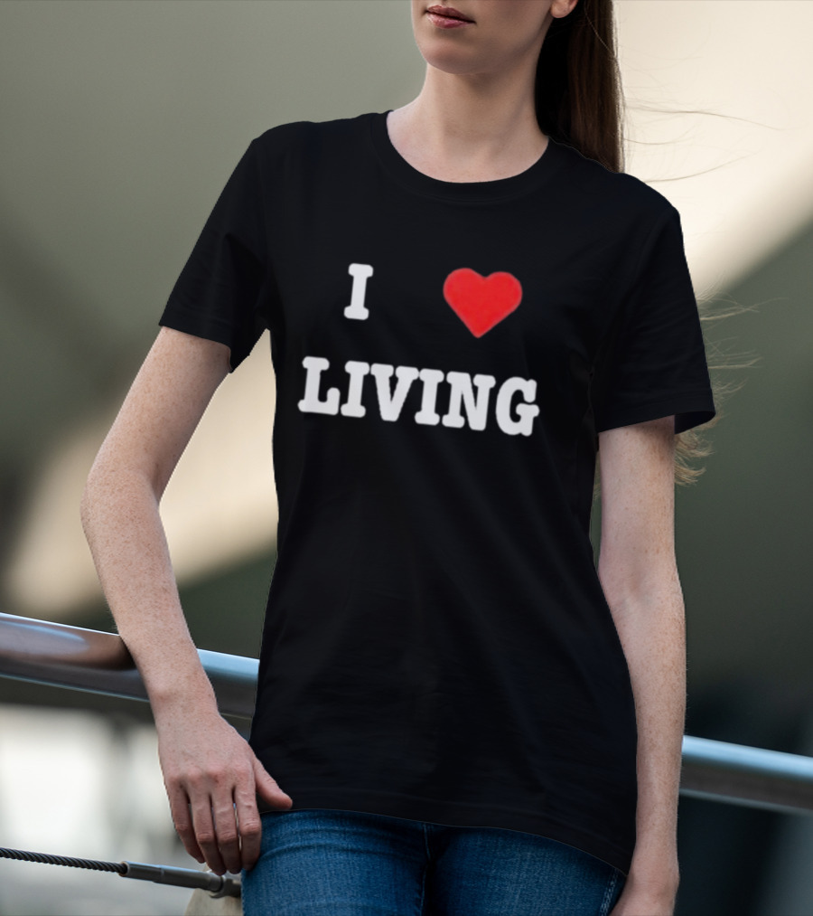 Mxdvs I Love Living Heart T-Shirt