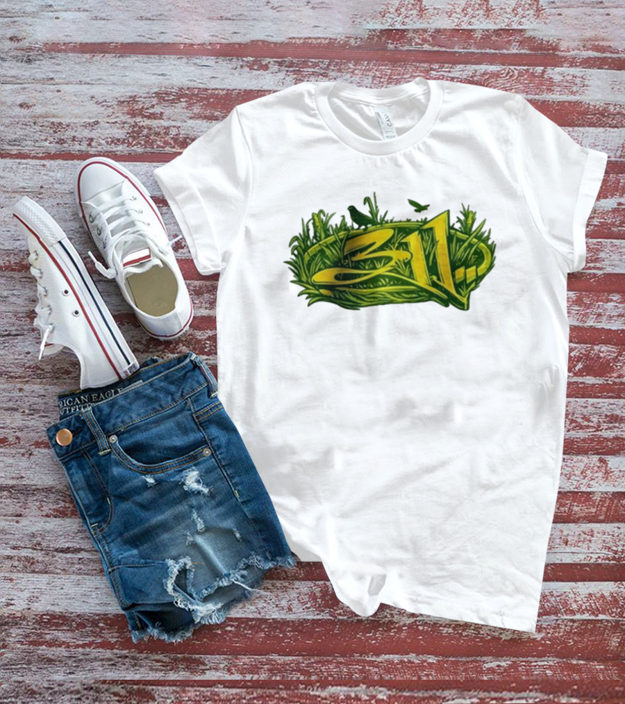 311 Band 2026 Summer Tour Green Nature T-Shirt