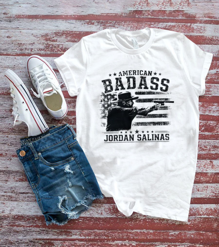 American Badass Jordan Salinas True Patriot USA Flag T-Shirt