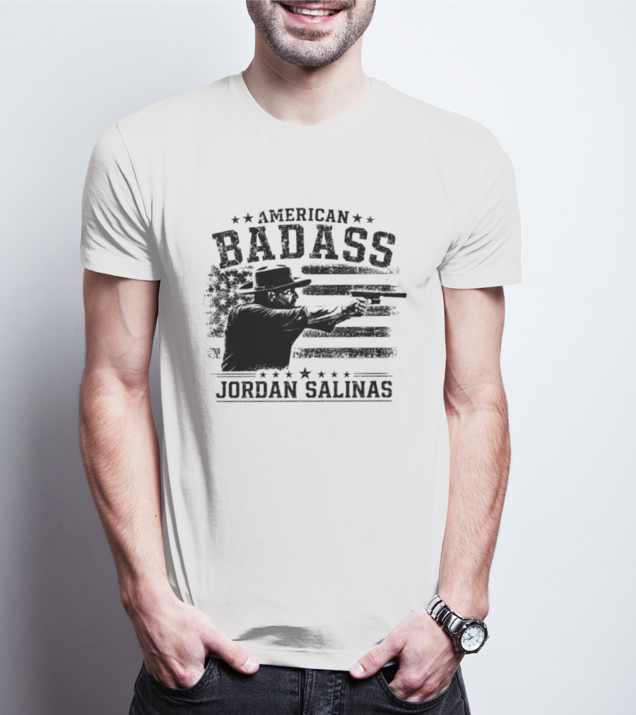 American Badass Jordan Salinas True Patriot USA Flag T-Shirt