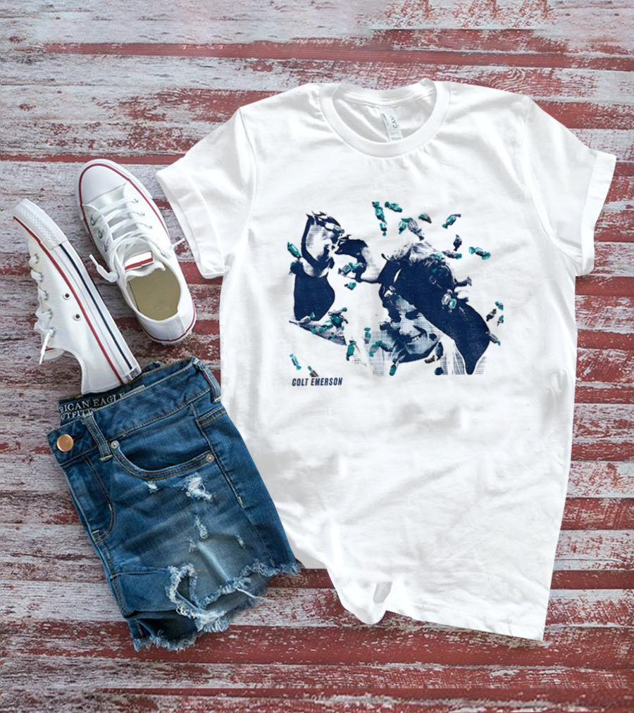 Colt Emerson Walk Off Bubble Gum Bath Mariners Baseball T-Shirt