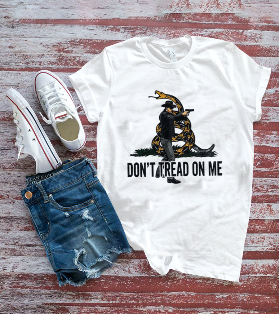 Jordan Salinas Don't Tread On Me Cowboy Snake Stand America T-Shirt
