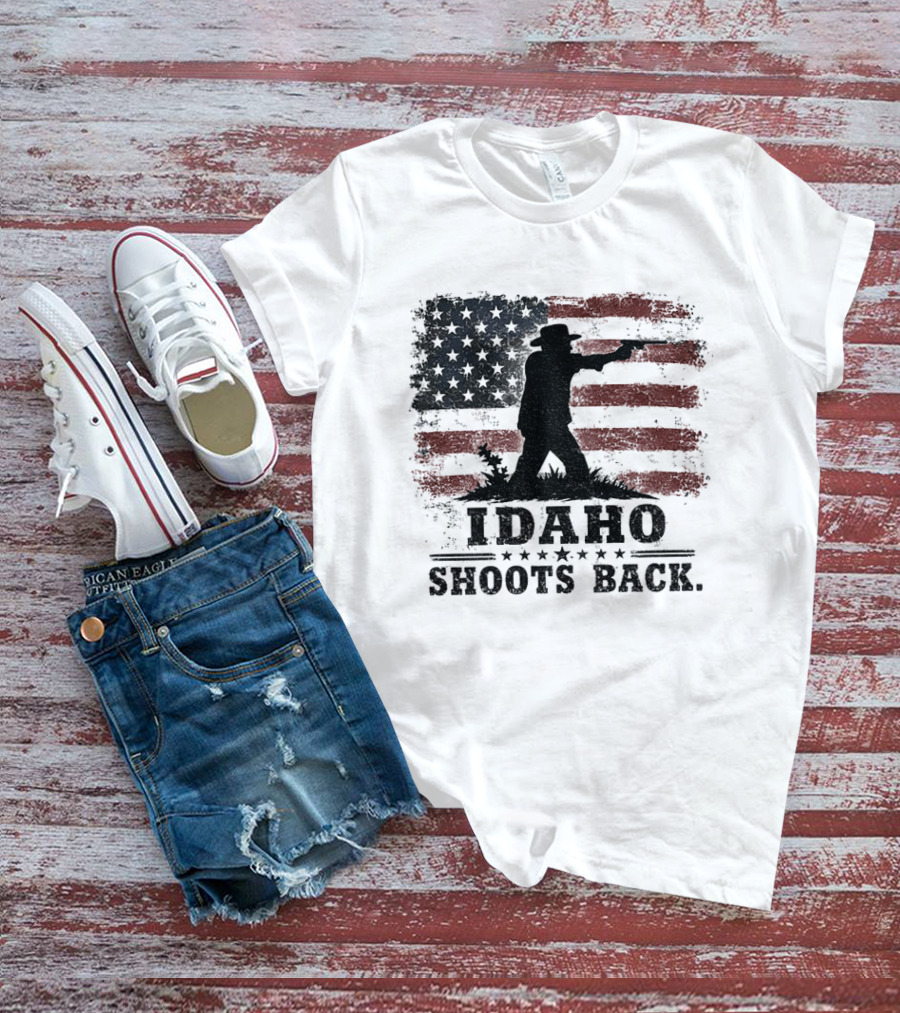Idaho Shoots Back American Hero Flag T-Shirt
