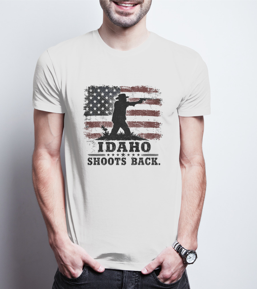 Idaho Shoots Back American Hero Flag T-Shirt