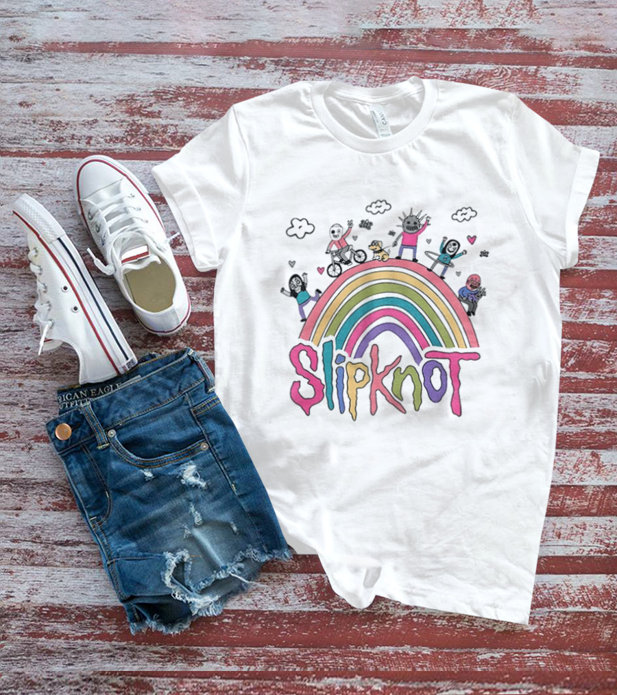 Slipknot Playful Rainbow Characters T-Shirt