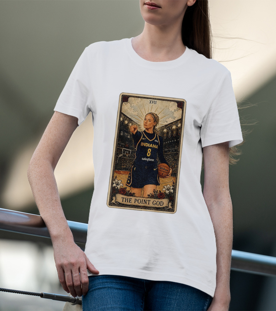 Sophie Cunningham Indiana The Point God XVII Tarot Card Basketball 8 T-Shirt
