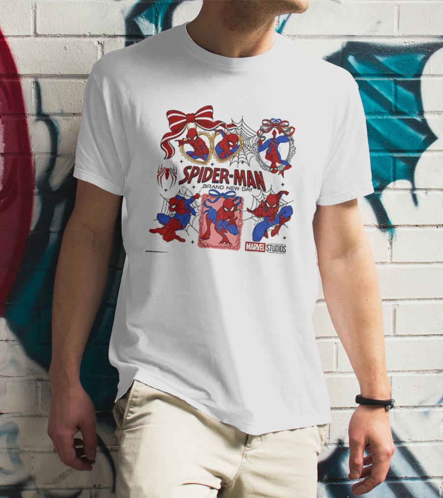 Spider Man Brand New Day Marvel Studios Masked Web Hero Coquette Superhero T-Shirt