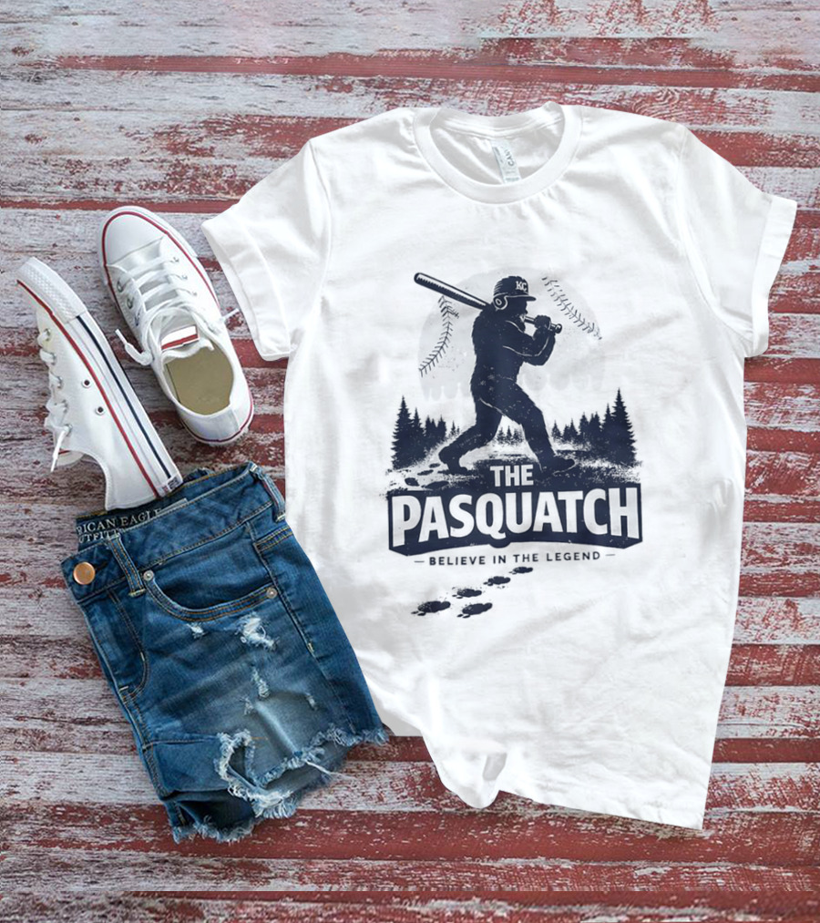 The Pasquatch Believe In The Legend Bigfoot MLB Kansas City Royals T-Shirt